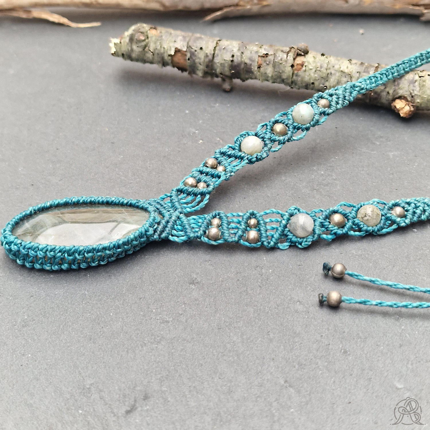 Collier Labradorite turquoise – Image 4