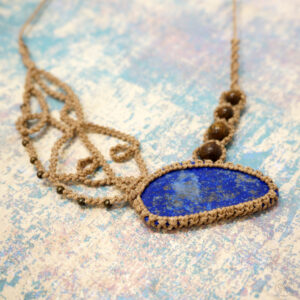 Collier asymétrique Lapis lazuli