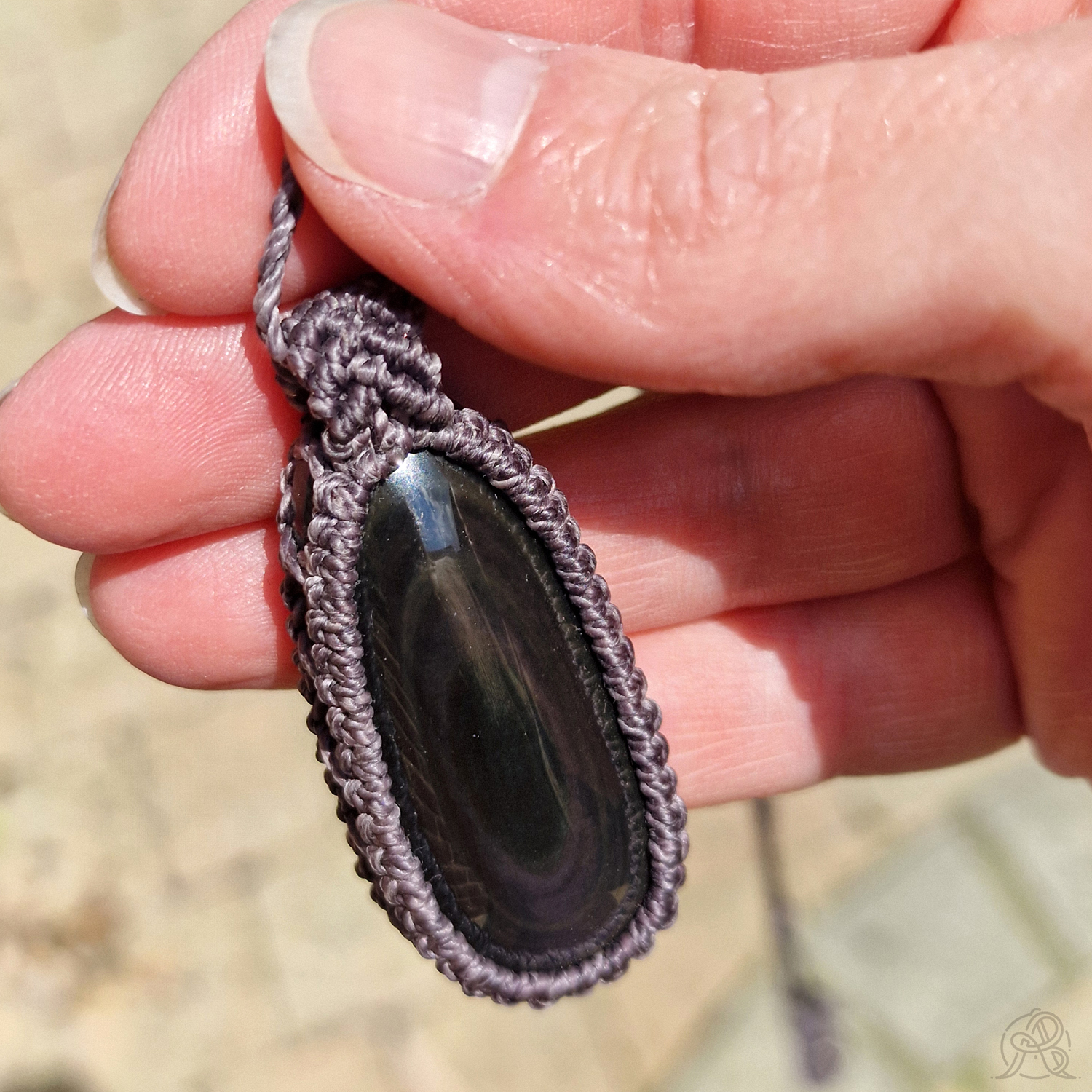 Pendentif Obsidienne œil céleste – Image 2