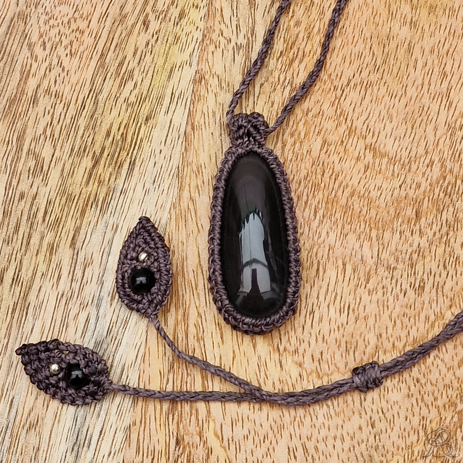 Pendentif Obsidienne œil céleste