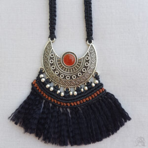 Sautoir plastron Cornaline