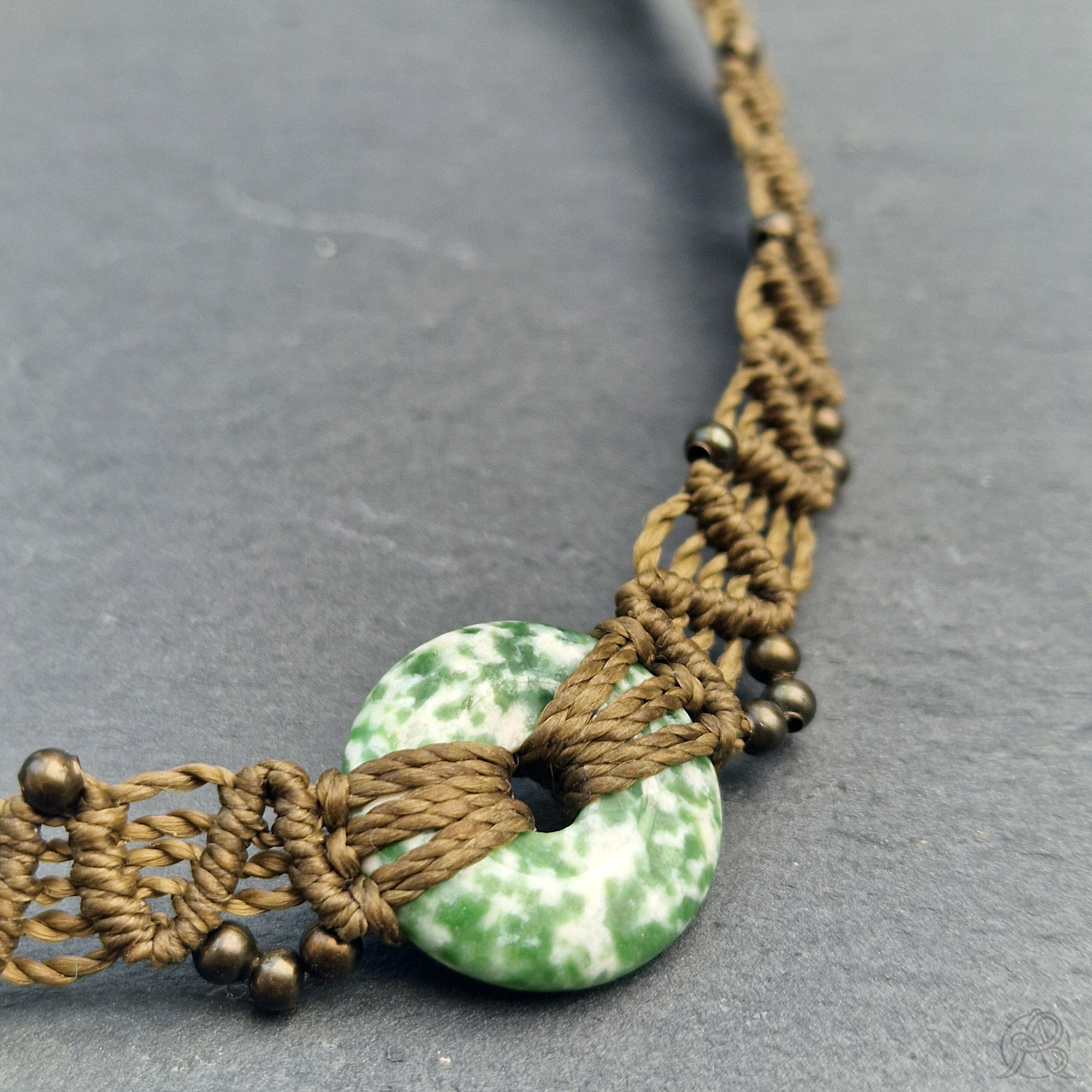 Collier ras-de-cou donut Agate arbre – Image 4