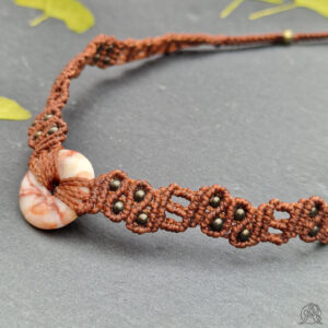 Collier ras-de-cou donut Jaspe