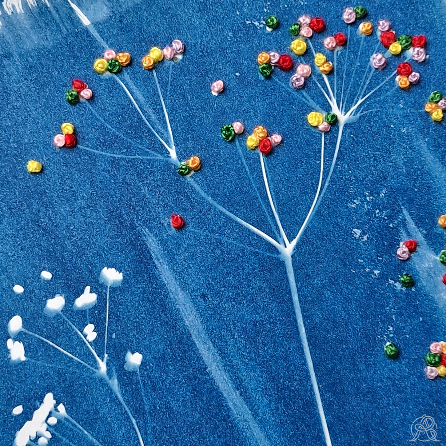 Cyanotype brodé original – Image 4