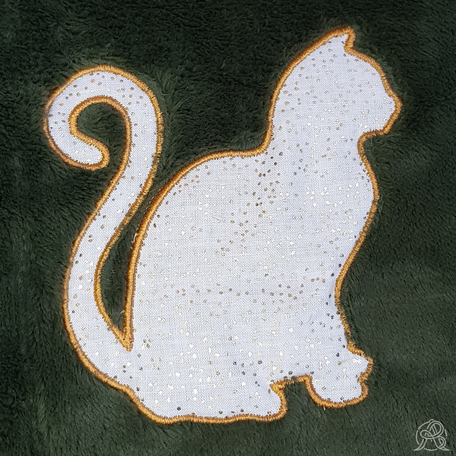 Appliqué brodé chat