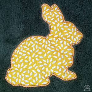 Appliqué brodé lapin