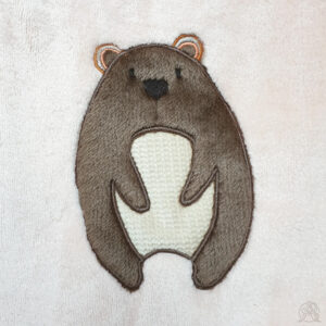 Appliqué brodé marmotte