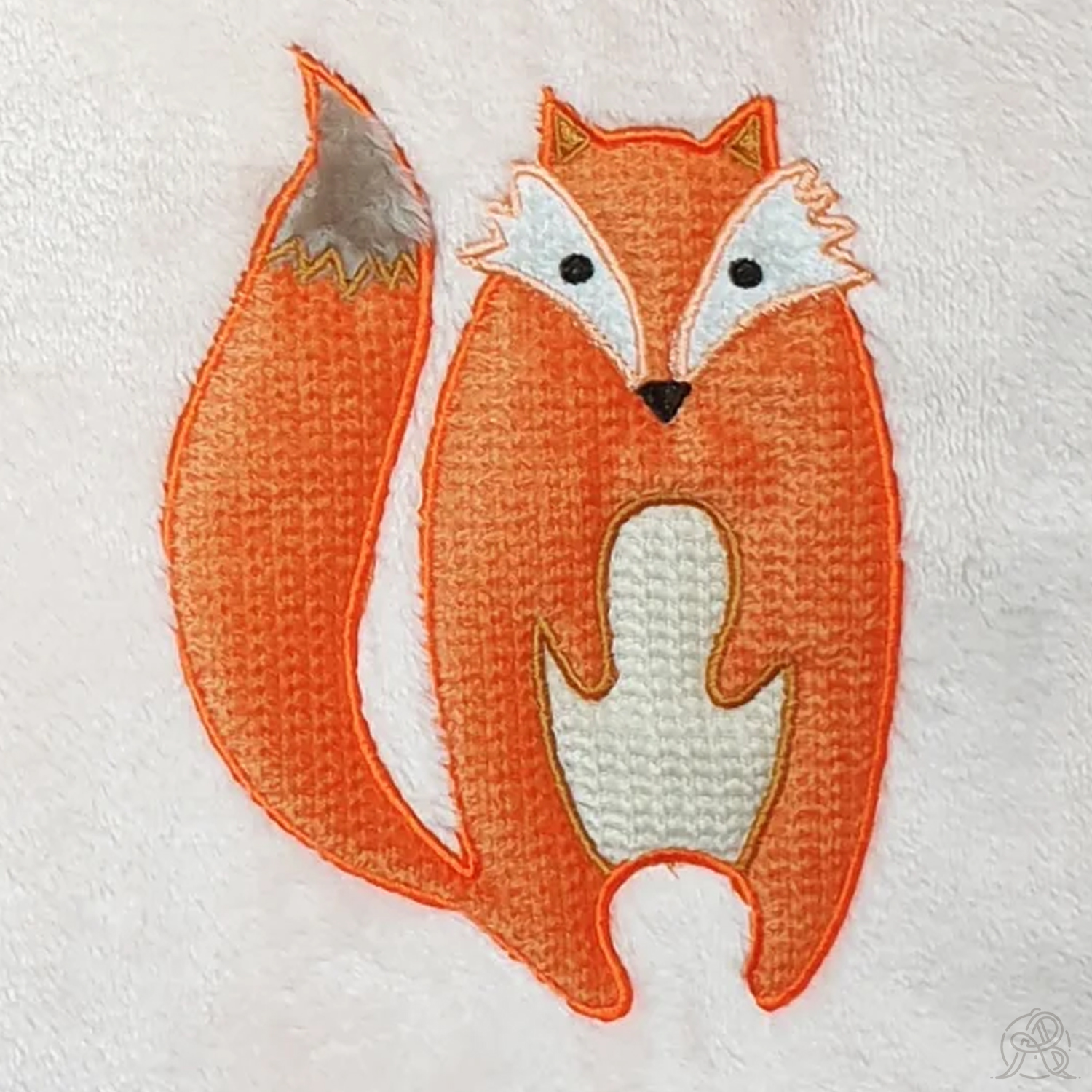 Appliqué brodé renard