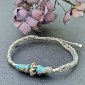 Bracelet micro-macramé Jaspe