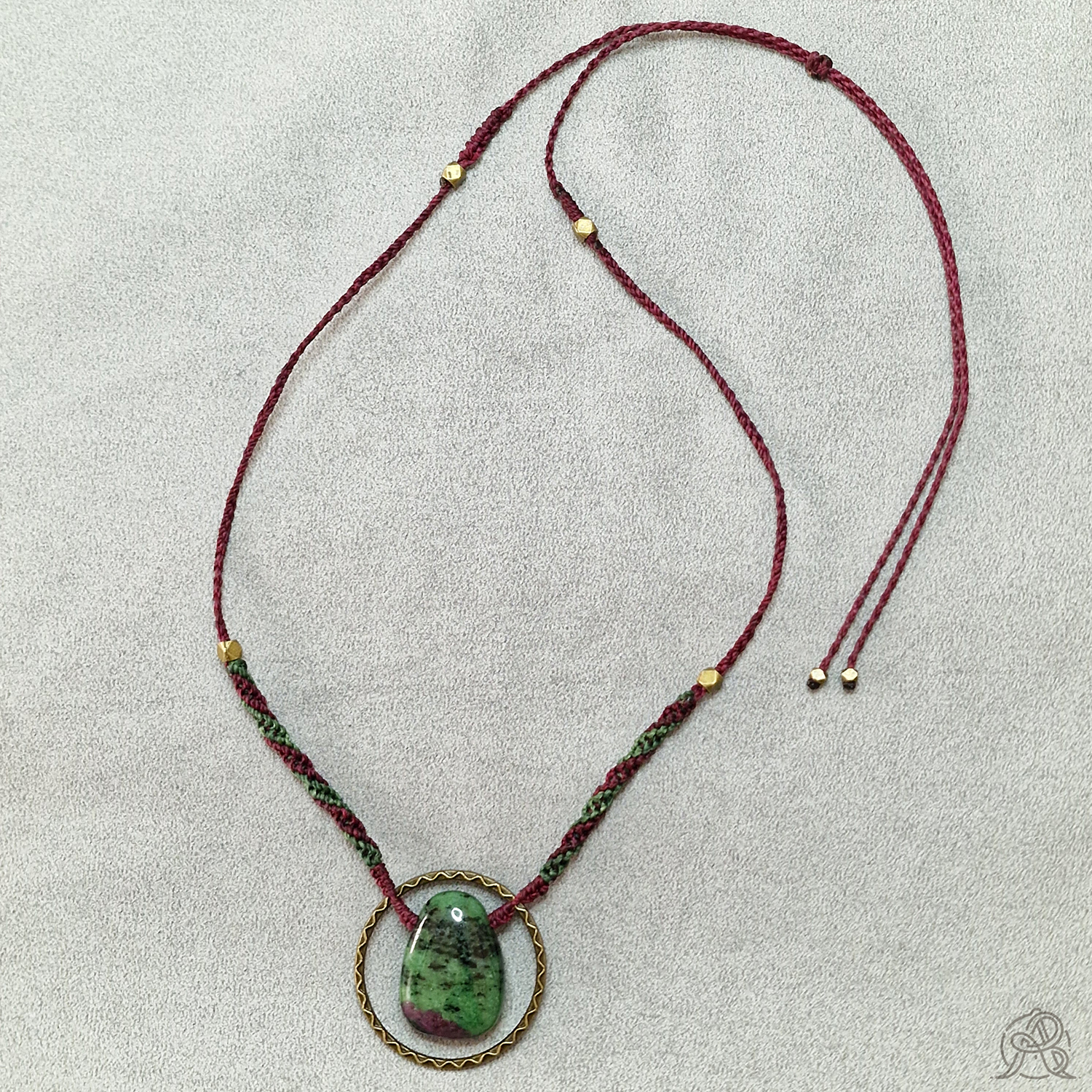 Collier Rubis zoïsite dans anneau – Image 4