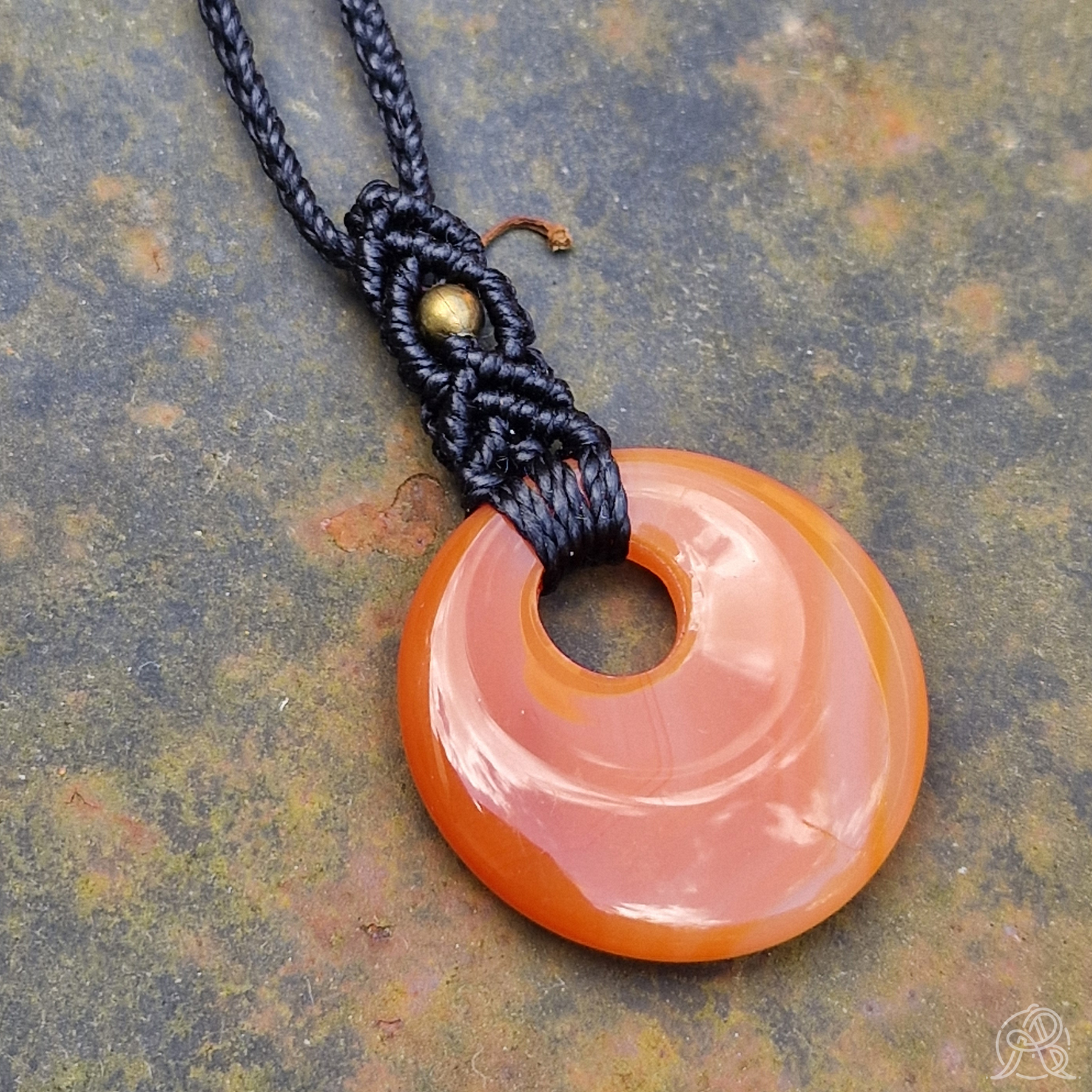 Pendentif donut Cornaline – Image 3