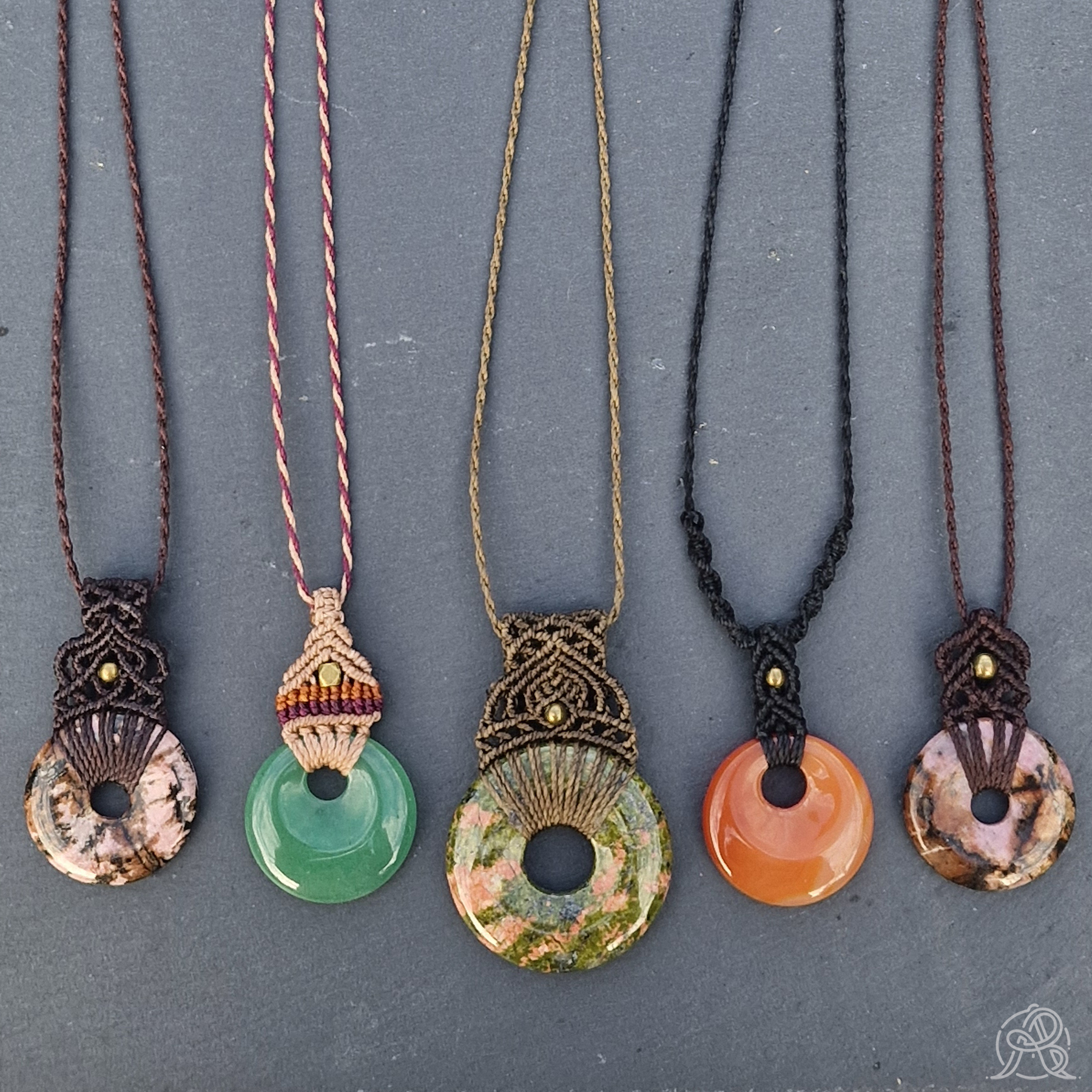 Pendentif donut Unakite – Image 2