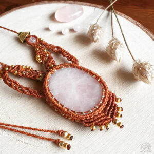 Collier Quartz rose