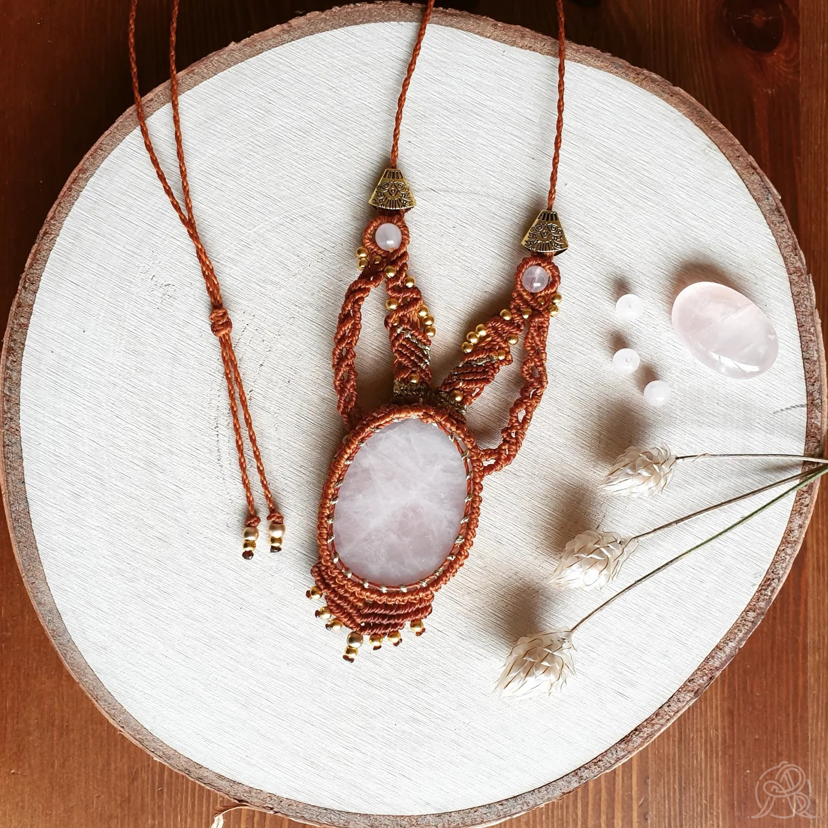 Collier Quartz rose – Image 2