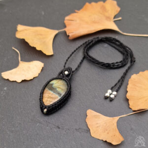 Pendentif Labradorite bicolore