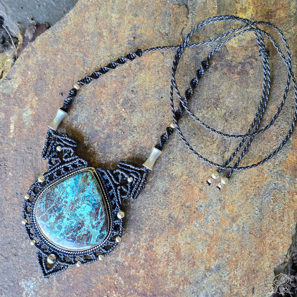Collier Chrysocolle turquoise – Image 5