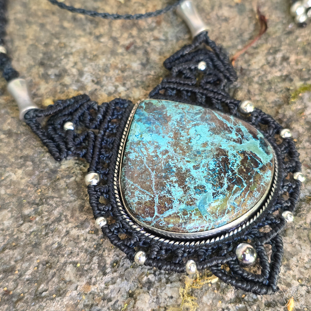 Collier Chrysocolle turquoise – Image 3