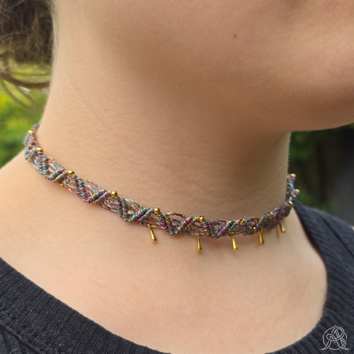 Collier ras-de-cou multicolor – Image 5