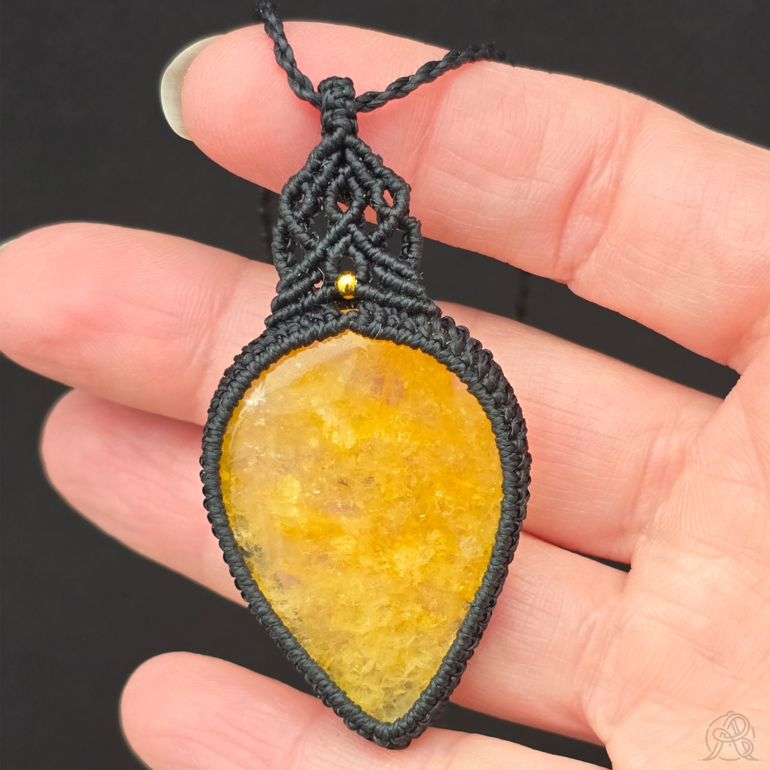 Pendentif Calcite Miel