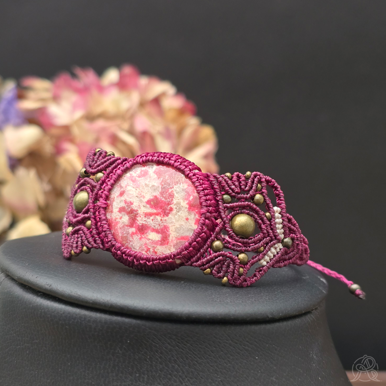 Manchette micro-macramé Thulite – Image 4