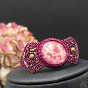 Manchette micro-macramé Thulite