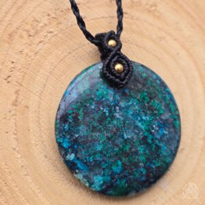 Pendentif Chrysocolle sur bélière